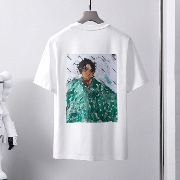 n級品 おすすめバレンシアガ メンズ LOGO ミディアムフィット Tシャツ スーパーコピー bac71279